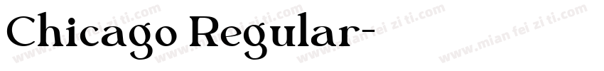 Chicago Regular字体转换